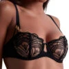 Aubade Vibes Half Cup Bra - Black -FREYA Shop braforme aubade vibes 2BF14 BLAK f
