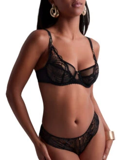 Aubade Vibes High Apex Full Cup Bra - Black -FREYA Shop braforme aubade vibes 2BN13 BLAK 2f