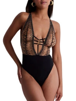 Aubade Voodoo Kiss Bodysuit - Millenium Black