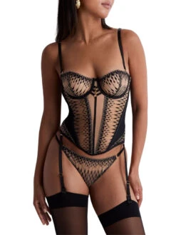 Aubade Voodoo Kiss Guepiere - Millenium Black -FREYA Shop braforme aubade voodoo kiss 3D92 MIBL 2f