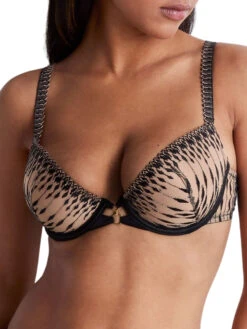 Aubade Voodoo Kiss Moulded Push-Up Bra - Millenium Black