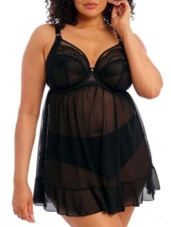 ELOMI Priya Babydoll - Black