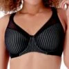 Berlei Beauty Stripe Smoothing Bra - Black/Grey -FREYA Shop braforme berlei b541 blk f