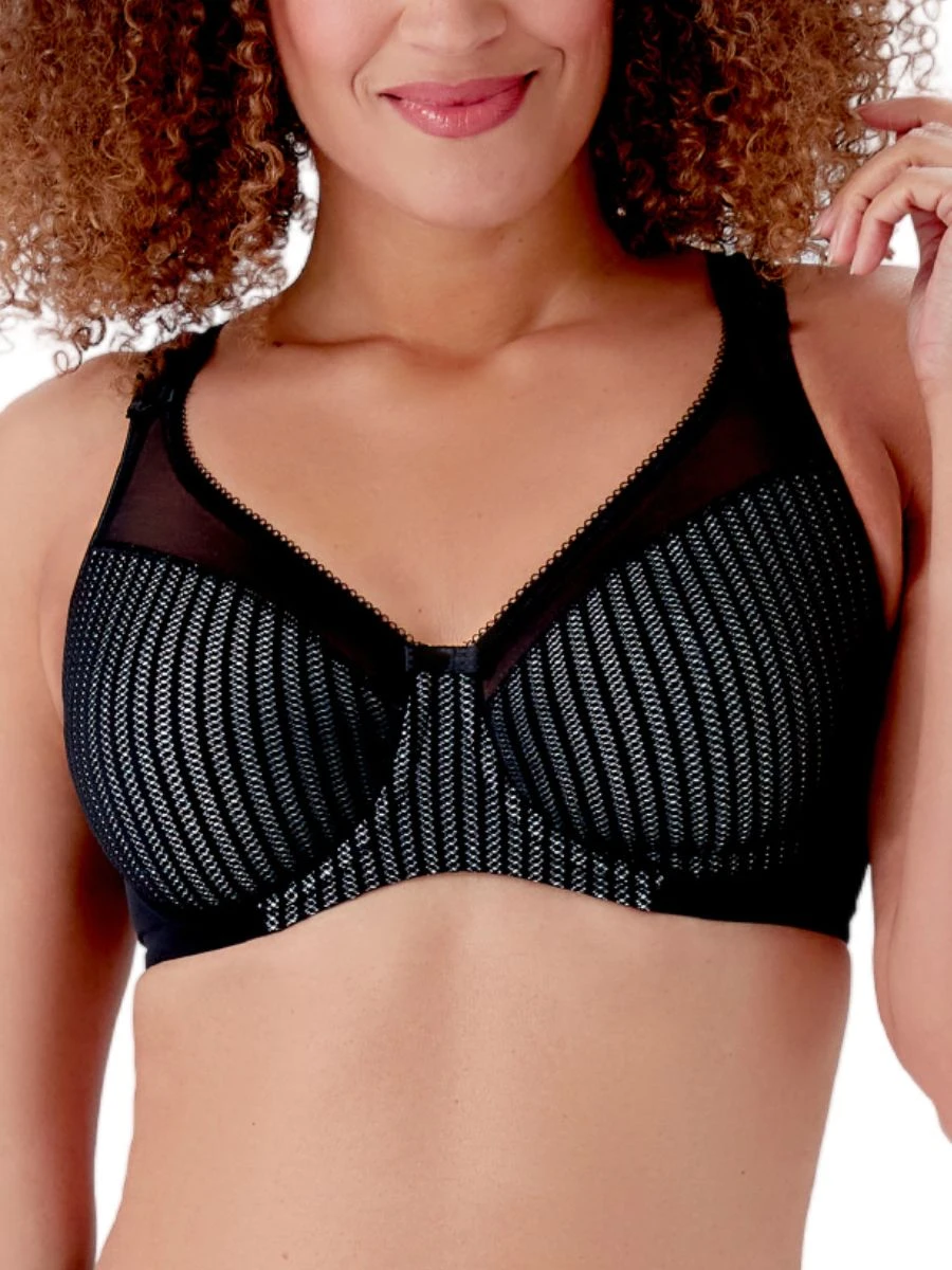 Berlei Beauty Stripe Smoothing Bra - Black/Grey 3 Berlei Beauty Stripe Smoothing Bra - Black/Grey