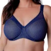 Berlei Beauty Stripe Smoothing Bra - Deep Blue -FREYA Shop braforme berlei beauty stripe B541 DBU f