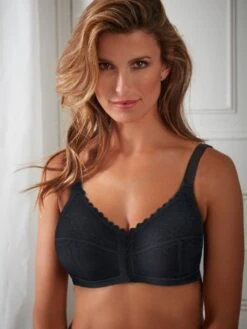 Berlei Classic Full Cup Front Fastening Bra - Black -FREYA Shop braforme berlei bh11 blk ls1
