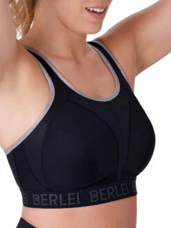 Berlei Extreme Support Non-Wired Sports Bra - Black -FREYA Shop braforme berlei extreme support Y534 BLK s