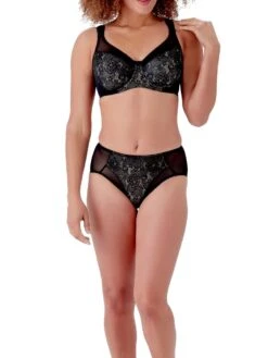 Berlei Beauty Everyday Minimiser Bra - Black -FREYA Shop braforme berlei lingerie b521 black full