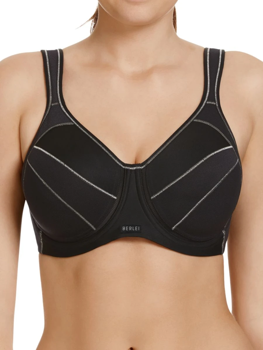 Berlei Full Support Wired Sports Bra - Black 3 Berlei Full Support Wired Sports Bra - Black