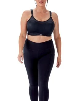 Berlei Ultimate Performance Crop Top - Black -FREYA Shop braforme berlei y599w blk fl