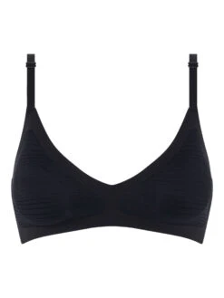 SoftStretch Stripes Padded Bralette - Black -FREYA Shop braforme bra chantelle c20d10 011 plain