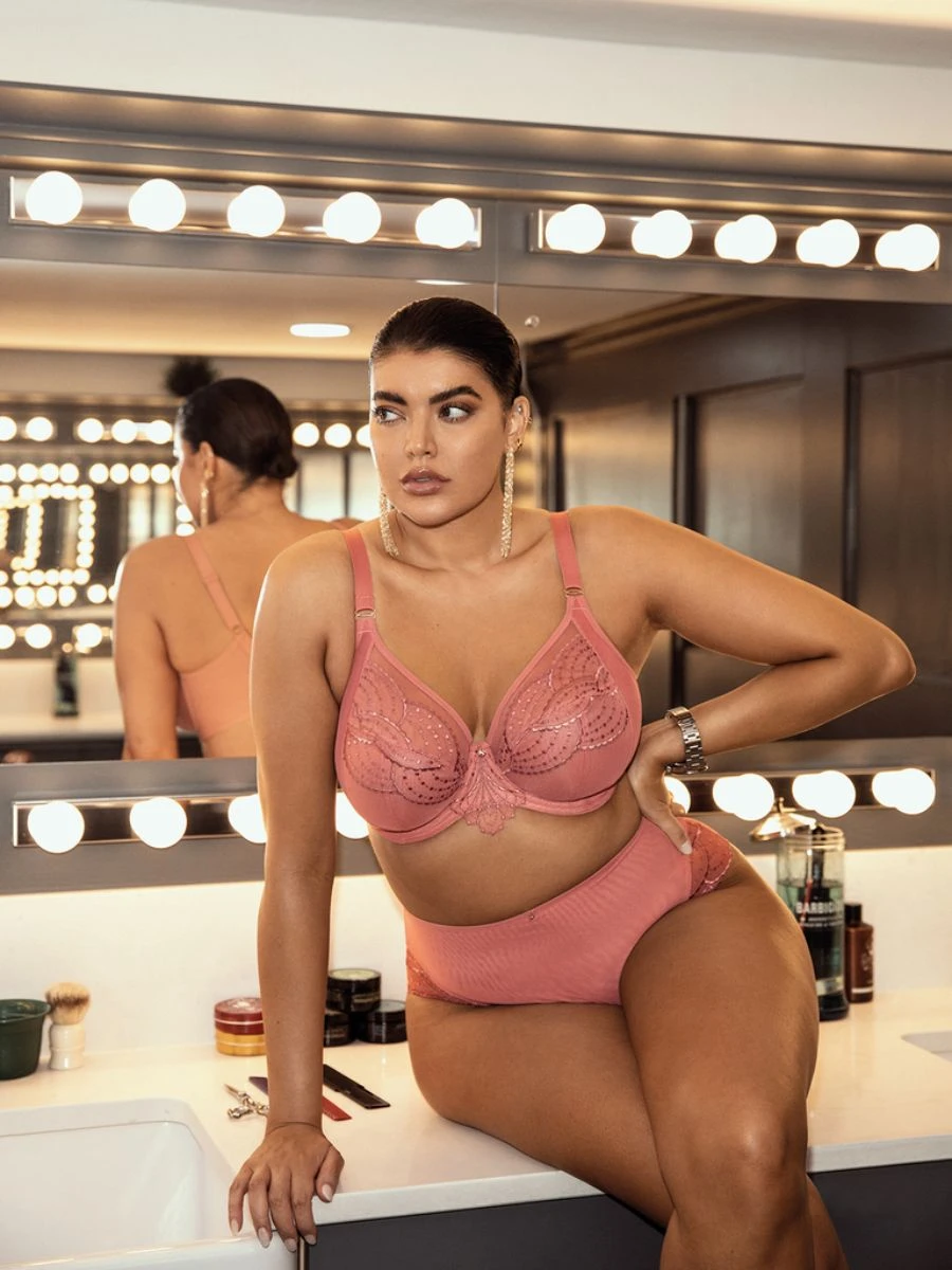 ELOMI Priya Plunge Bra - Rosegold 4 ELOMI Priya Plunge Bra - Rosegold - Image 2