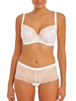 FREYA Daydreaming Plunge Bra - Flora White 9 FREYA Daydreaming Plunge Bra - Flora White -FREYA Shop braforme bra freya daydreaming 400802 flt full