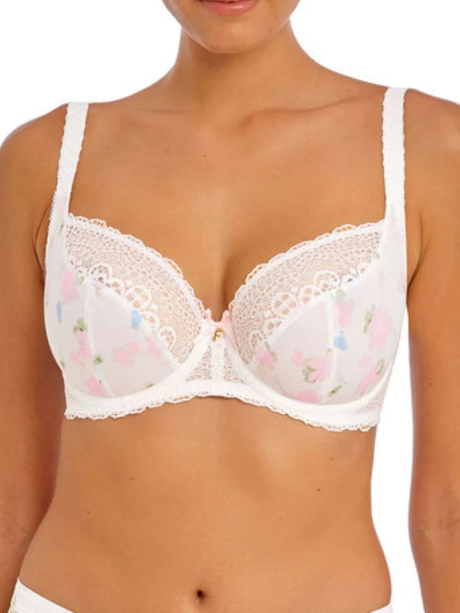 FREYA Daydreaming Plunge Bra - Flora White 3 FREYA Daydreaming Plunge Bra - Flora White