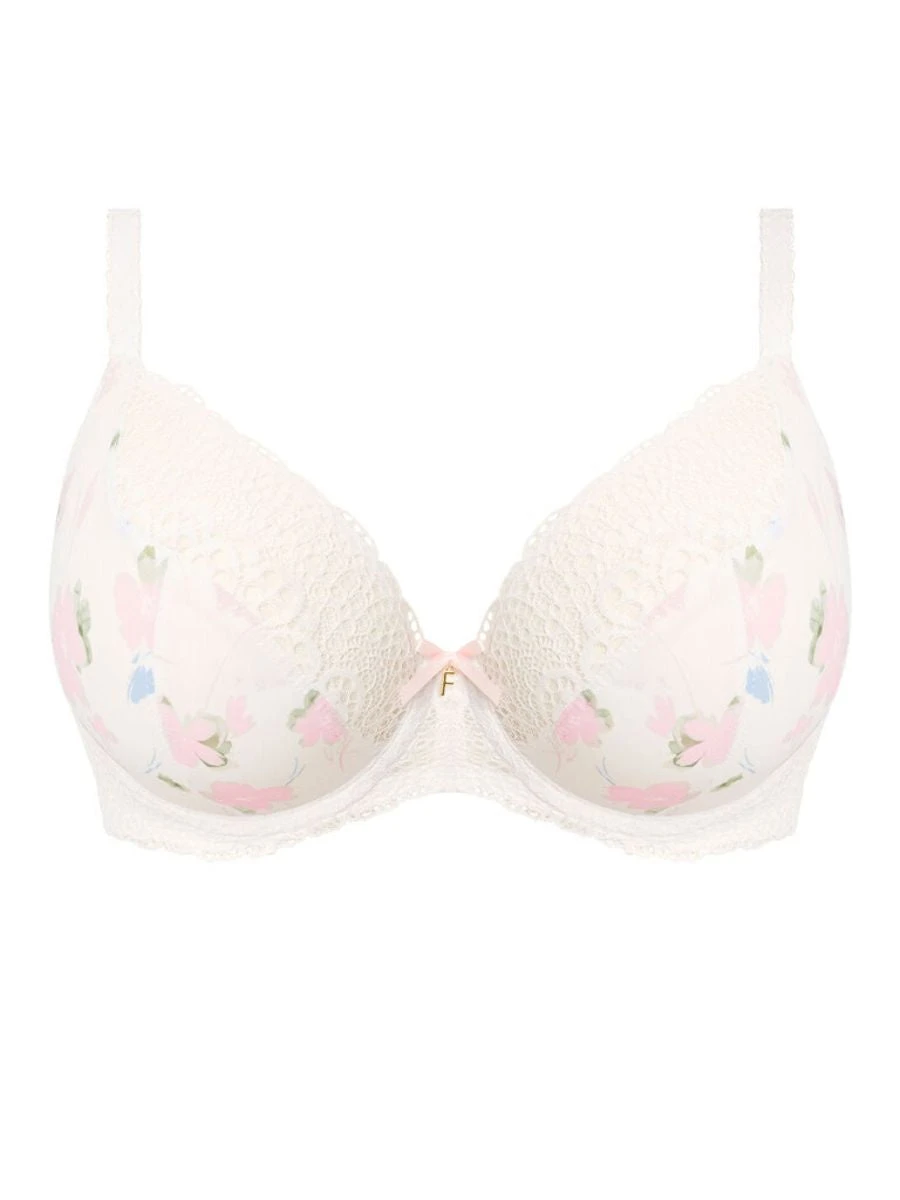 FREYA Daydreaming Plunge Bra - Flora White 7 FREYA Daydreaming Plunge Bra - Flora White - Image 5