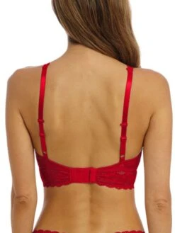 Wacoal Halo Lace Soft Cup Bra - Barbados Cherry -FREYA Shop braforme bra wacoal halo 20lace 811205 602 back