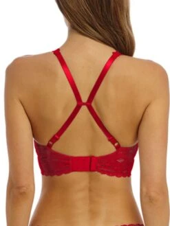 Wacoal Halo Lace Soft Cup Bra - Barbados Cherry -FREYA Shop braforme bra wacoal halo 20lace 811205 602 back2