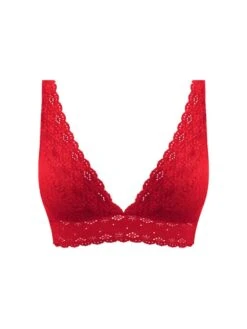 Wacoal Halo Lace Soft Cup Bra - Barbados Cherry -FREYA Shop braforme bra wacoal halo 20lace 811205 602 plain