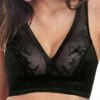 Wacoal Net Effects Bralette - Black -FREYA Shop braforme bra wacoal net 20effects 810340 blk front