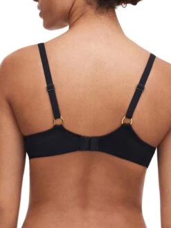 Chantelle Fleurs Plunge T-Shirt Bra - Black -FREYA Shop braforme chantelle c12m20 011 b1