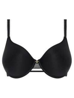 Chantelle Fleurs Half Cup Memory Bra - Black -FREYA Shop braforme chantelle c12m60 011 c