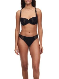 Chantelle Champs Elysees Balconette Bra - Black -FREYA Shop braforme chantelle champs c26050 011 full