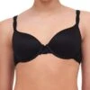 Chantelle Champs Elysees T-Shirt Bra - Black -FREYA Shop braforme chantelle champs c26060 011 front