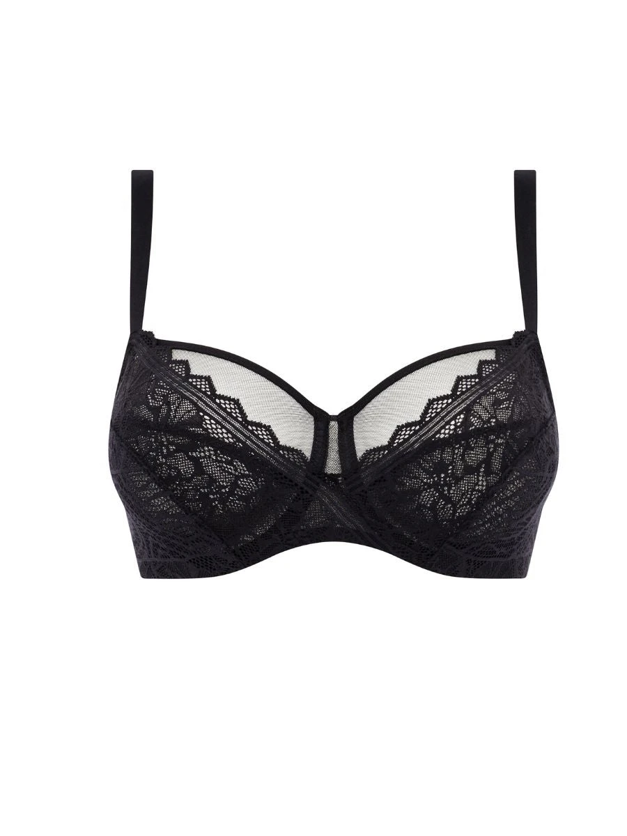 Chantelle Easy Feel Floral Touch Full Cup Bra - Black 5 Chantelle Easy Feel Floral Touch Full Cup Bra - Black - Image 3