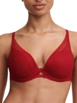 Chantelle Festivite Plunge T-Shirt Bra - Scarlet