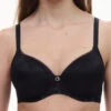 Chantelle Intrigue Memory Foam T-Shirt Bra - Black -FREYA Shop braforme chantelle intrigue C13WN1 011 f