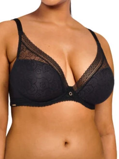 Chantelle Festivite Plunge T-Shirt Bra - Black