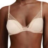 Chantelle Festivite Plunge T-Shirt Bra - Golden Beige -FREYA Shop braforme chantelle lingerie bra c36820 01n festivite f