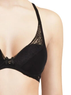 Chantelle Alto Plunge T-Shirt Bra - Black 7 Chantelle Alto Plunge T-Shirt Bra - Black -FREYA Shop braforme chantelle lingerie c12l20 011 alto tshirt underwired plunge bra f