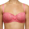 Chantelle Day To Night Half Cup Bra - Love Pink -FREYA Shop braforme chantelle lingerie day to night c15f50 0bt underwired half cup bra f