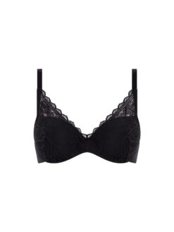 Chantelle Easy Feel Floral Touch Covering Memory Foam Bra - Black 9 Chantelle Easy Feel Floral Touch Covering Memory Foam Bra - Black -FREYA Shop braforme chantelle lingerie easyfeel floral touch c94260 011 p