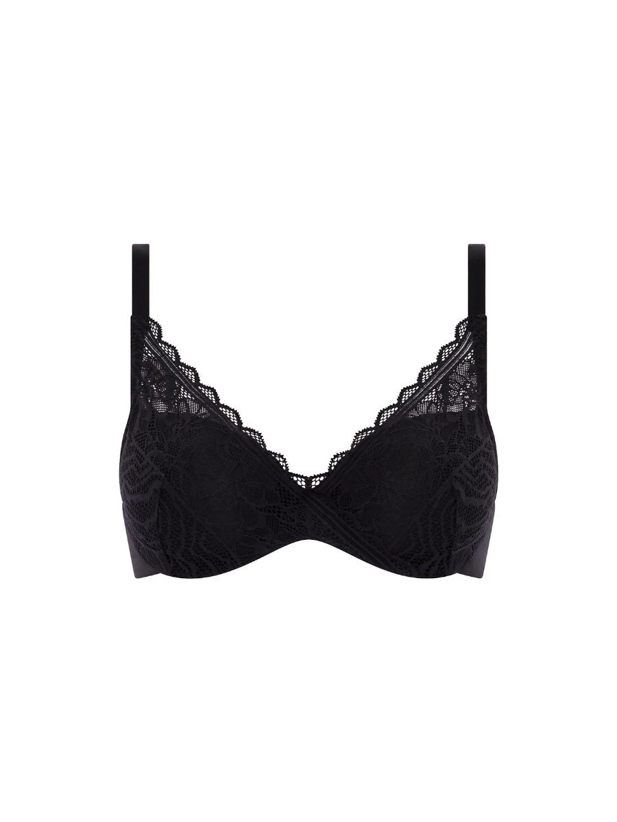 Chantelle Easy Feel Floral Touch Covering Memory Foam Bra - Black 6 Chantelle Easy Feel Floral Touch Covering Memory Foam Bra - Black - Image 4