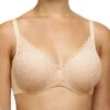 Chantelle Easy Feel Floral Touch Covering Memory Foam Bra - Golden Beige -FREYA Shop braforme chantelle lingerie easyfeel floral touch c94260 0nl f