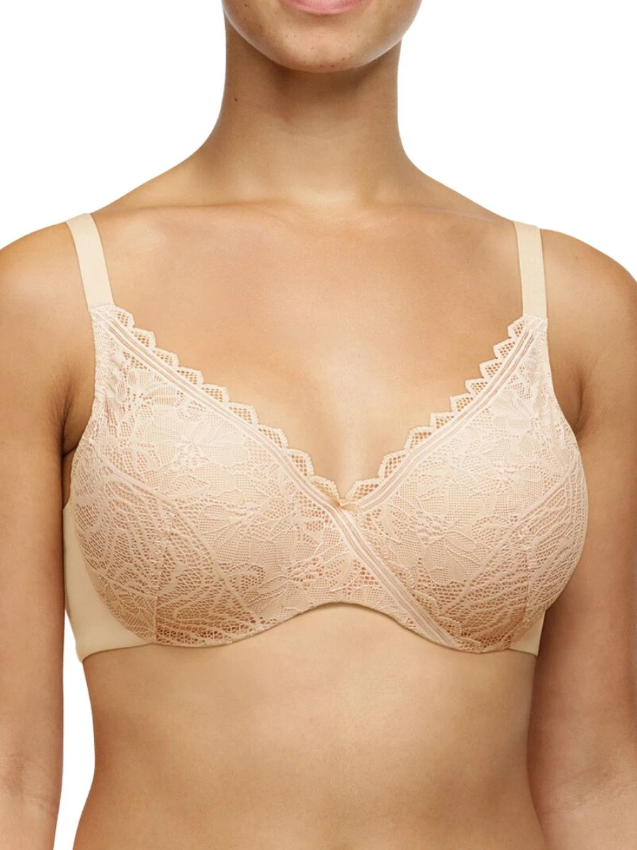 Chantelle Easy Feel Floral Touch Covering Memory Foam Bra - Golden Beige 3 Chantelle Easy Feel Floral Touch Covering Memory Foam Bra - Golden Beige