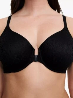 Chantelle Easy Feel Norah Front Closure Bra - Black -FREYA Shop braforme chantelle lingerie easyfeel norah c13f60 011 c
