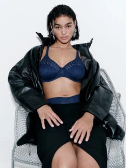Chantelle Easy Feel Norah Covering Moulded Bra - Ultramarine Blue -FREYA Shop braforme chantelle norah C13F10 023 l