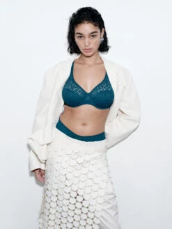 Chantelle Easy Feel Norah Covering Moulded Bra - Oriental Green -FREYA Shop braforme chantelle norah C13F10 0BK l