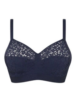 Chantelle Easy Feel Norah Wirefree Support Bra - Ultramarine Blue -FREYA Shop braforme chantelle norah C13F80 023 c