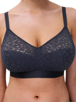 Chantelle Easy Feel Norah Wirefree Support Bra - Ultramarine Blue -FREYA Shop braforme chantelle norah C13F80 023 s