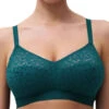 Chantelle Easy Feel Norah Wirefree Support Bra - Oriental Green -FREYA Shop braforme chantelle norah C13F80 0BK f