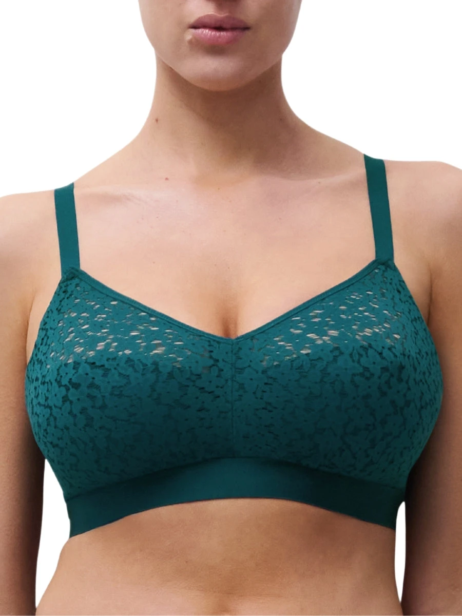 Chantelle Easy Feel Norah Wirefree Support Bra - Oriental Green 3 Chantelle Easy Feel Norah Wirefree Support Bra - Oriental Green