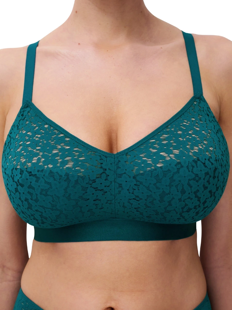 Chantelle Easy Feel Norah Wirefree Support Bra - Oriental Green 5 Chantelle Easy Feel Norah Wirefree Support Bra - Oriental Green - Image 3