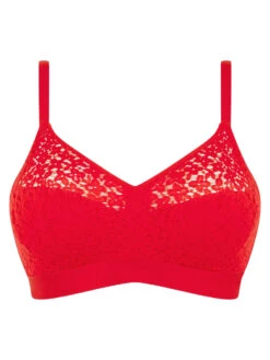Chantelle Easy Feel Norah Wirefree Support Bra - Poppy Red -FREYA Shop braforme chantelle norah C13F80 0YU c
