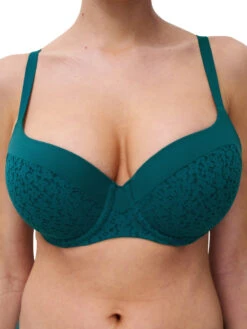 Chantelle Easy Feel Norah Covering Full Cup Bra - Oriental Green -FREYA Shop braforme chantelle norah C13F90 0BK s
