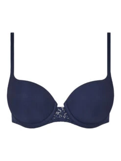 Chantelle Easy Feel Norah Covering T-Shirt Bra - Ultramarine Blue -FREYA Shop braforme chantelle norah C13FN0 023 c