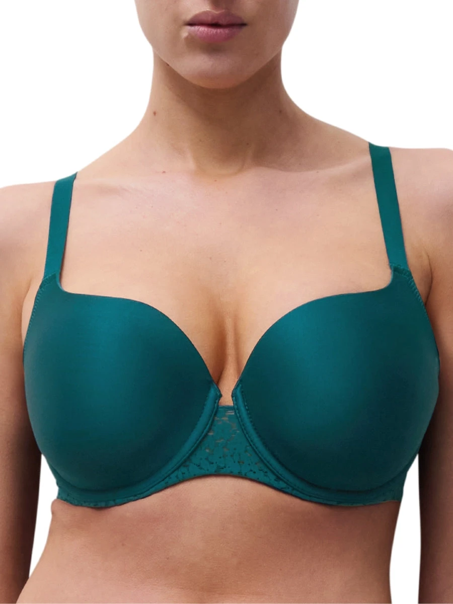 Chantelle Easy Feel Norah Covering T-Shirt Bra - Oriental Green 3 Chantelle Easy Feel Norah Covering T-Shirt Bra - Oriental Green